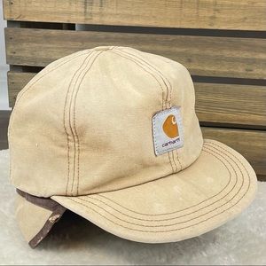 Vintage Carhartt Insulated Thinsulate Ear Flap Outdoor Work Hat Cap Mens Large